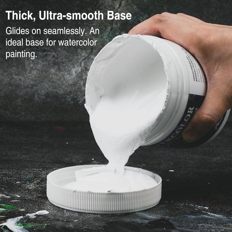 Phoenix Watercolor Ground for Canvas - 8.45 Fl Oz /250ml - Gesso Primer for Water Color Painting - Professional White Watercolor Medium for Water Based Paints - Image 2